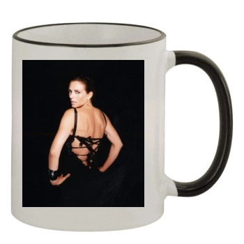 Elizabeth Hurley 11oz Colored Rim & Handle Mug