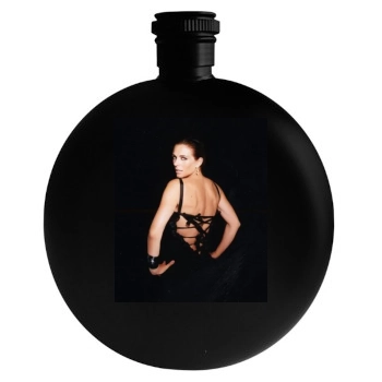 Elizabeth Hurley Round Flask