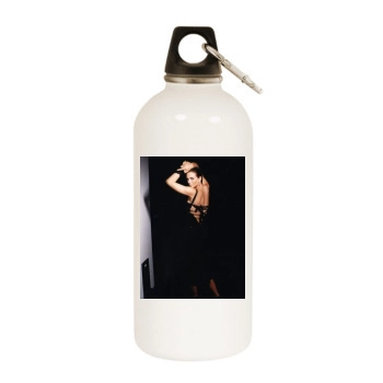 Elizabeth Hurley White Water Bottle With Carabiner