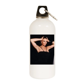 Elizabeth Hurley White Water Bottle With Carabiner