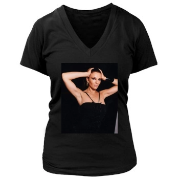 Elizabeth Hurley Women's Deep V-Neck TShirt