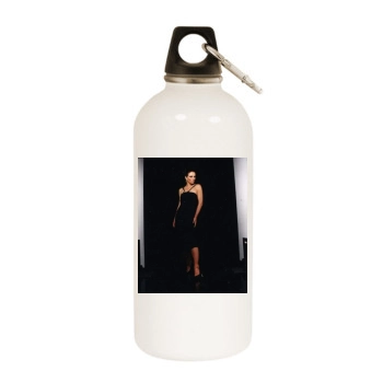 Elizabeth Hurley White Water Bottle With Carabiner