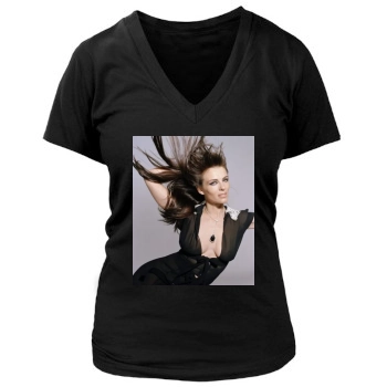 Elizabeth Hurley Women's Deep V-Neck TShirt