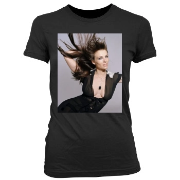 Elizabeth Hurley Women's Junior Cut Crewneck T-Shirt