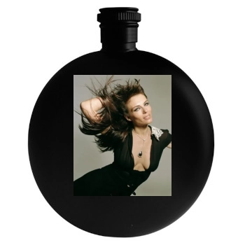 Elizabeth Hurley Round Flask