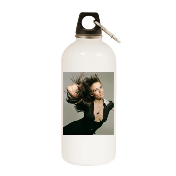 Elizabeth Hurley White Water Bottle With Carabiner