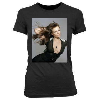 Elizabeth Hurley Women's Junior Cut Crewneck T-Shirt