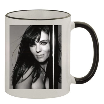 Elizabeth Hurley 11oz Colored Rim & Handle Mug