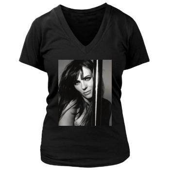 Elizabeth Hurley Women's Deep V-Neck TShirt