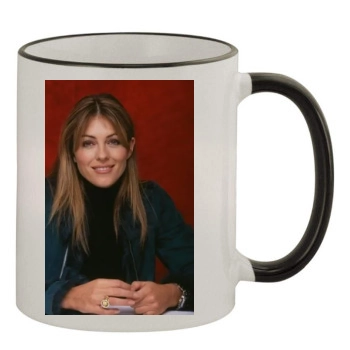 Elizabeth Hurley 11oz Colored Rim & Handle Mug