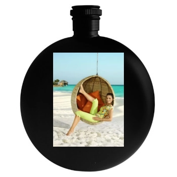 Elizabeth Hurley Round Flask