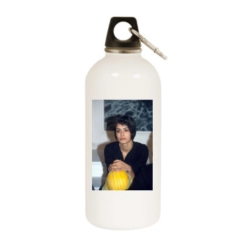 Shannyn Sossamon White Water Bottle With Carabiner