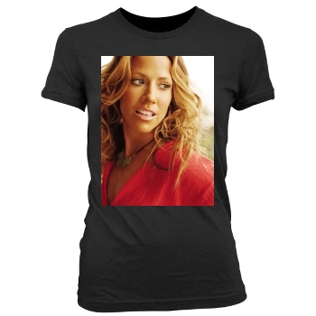 Sheryl Crow Women's Junior Cut Crewneck T-Shirt