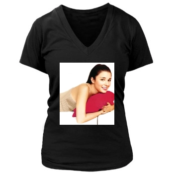 Shiri Appleby Women's Deep V-Neck TShirt