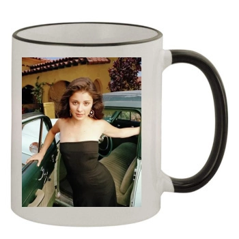 Shiri Appleby 11oz Colored Rim & Handle Mug