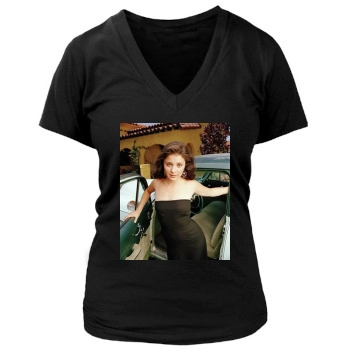 Shiri Appleby Women's Deep V-Neck TShirt