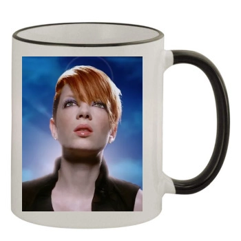 Shirley Manson 11oz Colored Rim & Handle Mug