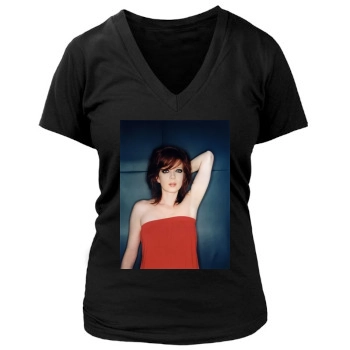 Shirley Manson Women's Deep V-Neck TShirt