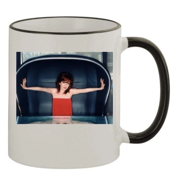 Shirley Manson 11oz Colored Rim & Handle Mug