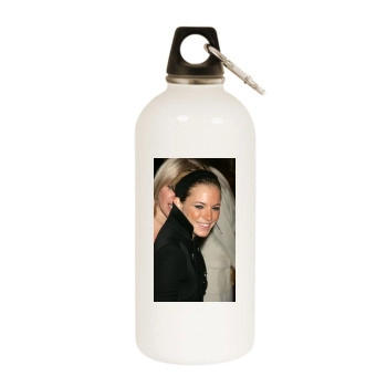 Sienna Miller White Water Bottle With Carabiner