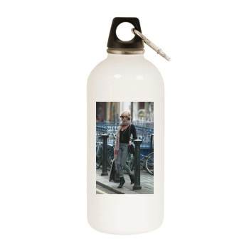 Sienna Miller White Water Bottle With Carabiner