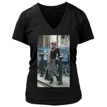 Sienna Miller Women's Deep V-Neck TShirt