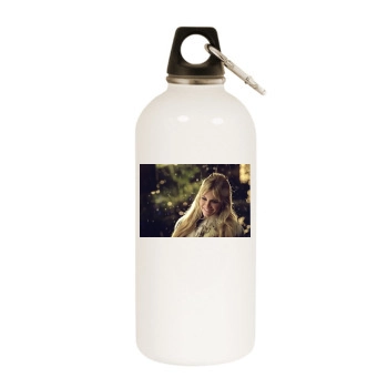 Sienna Miller White Water Bottle With Carabiner