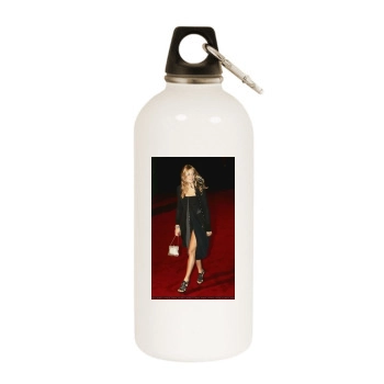 Sienna Miller White Water Bottle With Carabiner