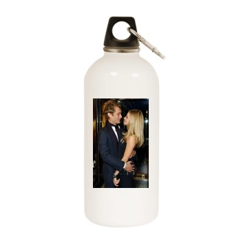 Sienna Miller White Water Bottle With Carabiner