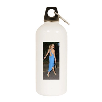 Sienna Miller White Water Bottle With Carabiner