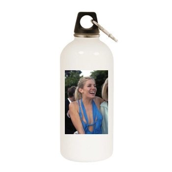 Sienna Miller White Water Bottle With Carabiner