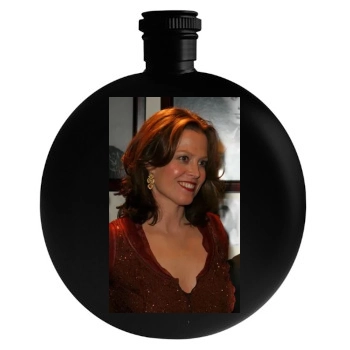 Sigourney Weaver Round Flask