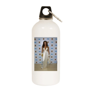 Sofia Milos White Water Bottle With Carabiner