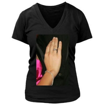 Sophia Bush Women's Deep V-Neck TShirt