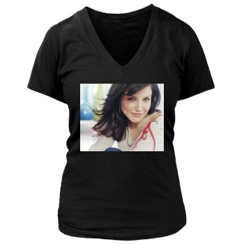 Sophia Bush Women's Deep V-Neck TShirt