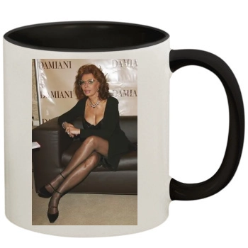 Sophia Loren 11oz Colored Inner & Handle Mug