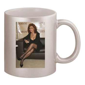 Sophia Loren 11oz Metallic Silver Mug