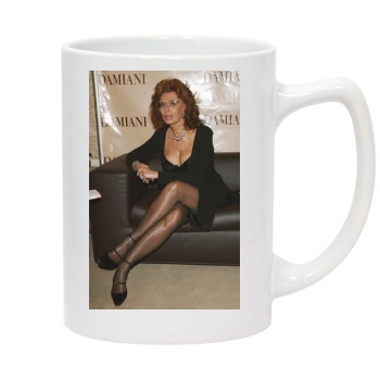 Sophia Loren 14oz White Statesman Mug