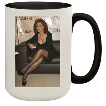 Sophia Loren 15oz Colored Inner & Handle Mug