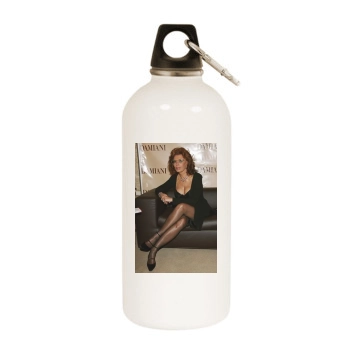 Sophia Loren White Water Bottle With Carabiner