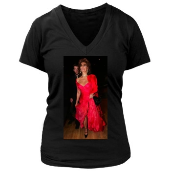 Sophia Loren Women's Deep V-Neck TShirt