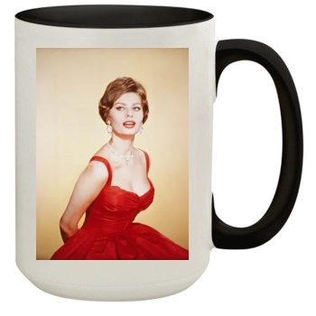 Sophia Loren 15oz Colored Inner & Handle Mug