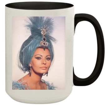 Sophia Loren 15oz Colored Inner & Handle Mug