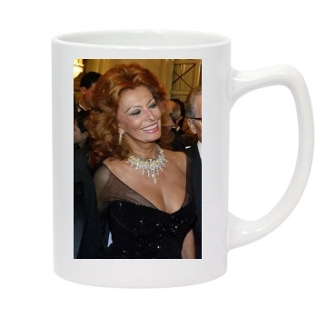 Sophia Loren 14oz White Statesman Mug