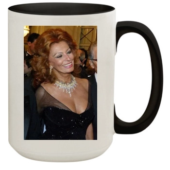 Sophia Loren 15oz Colored Inner & Handle Mug