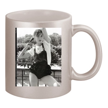 Sophie Marceau 11oz Metallic Silver Mug