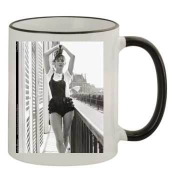 Sophie Marceau 11oz Colored Rim & Handle Mug