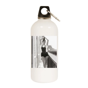 Sophie Marceau White Water Bottle With Carabiner