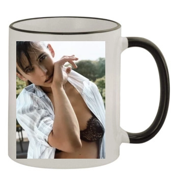 Sophie Marceau 11oz Colored Rim & Handle Mug