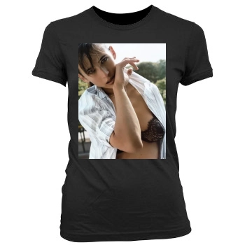 Sophie Marceau Women's Junior Cut Crewneck T-Shirt